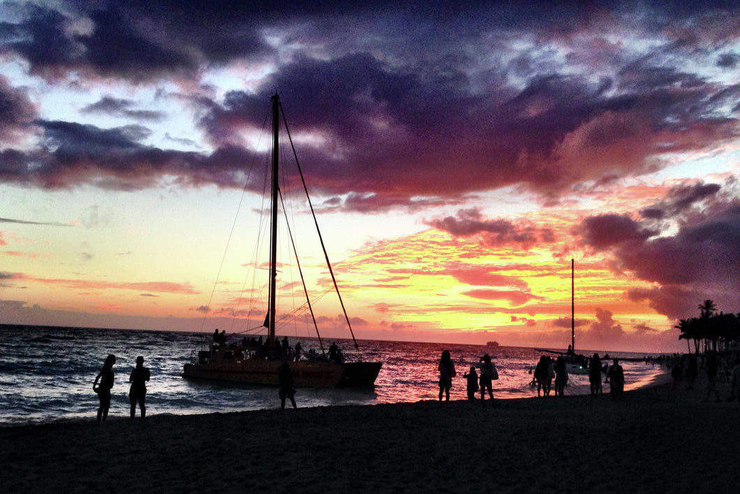 Sunset Boatride by Michelle Pretorius